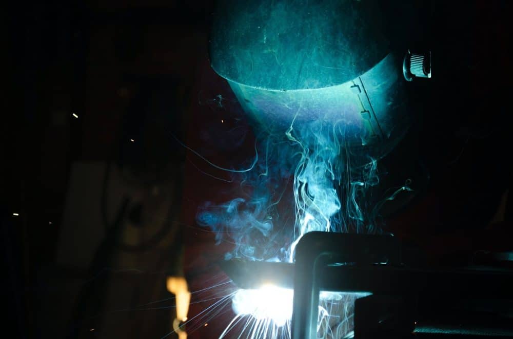 Skilled freelance welder