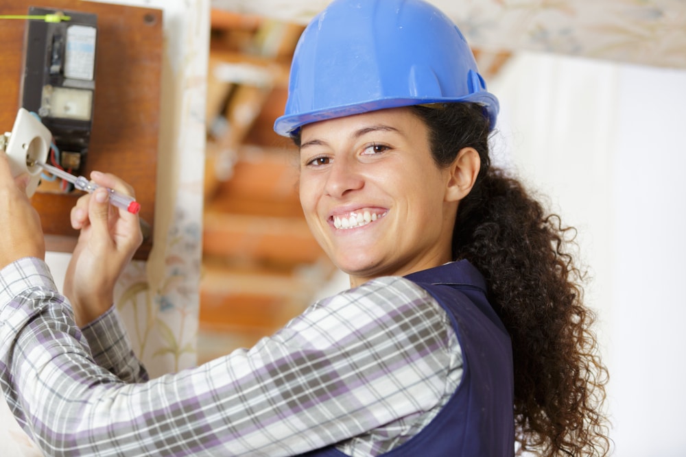 Female electrician marketing