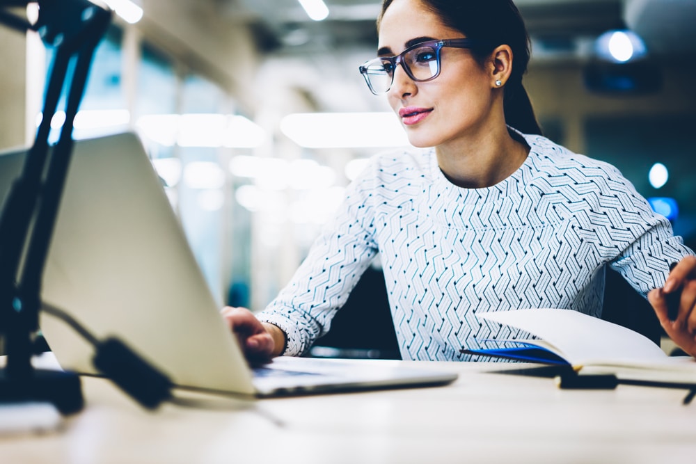 Female freelance legal writer