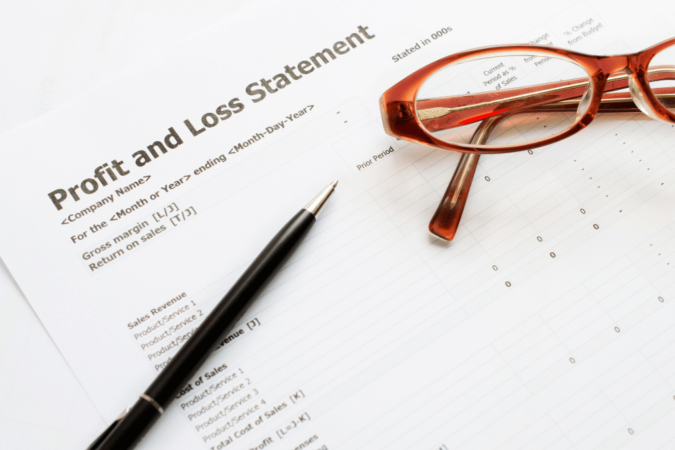 profit and loss statment
